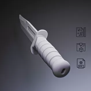 KA-BAR Combat Knife #RoZ - Model thumbnail 5