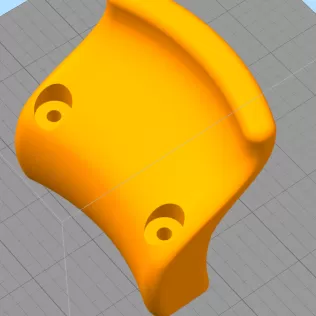 Helmet holder on wall - Model thumbnail 5