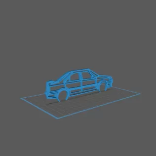 Peugeot - 405 GTI Wall Art - Model thumbnail 1