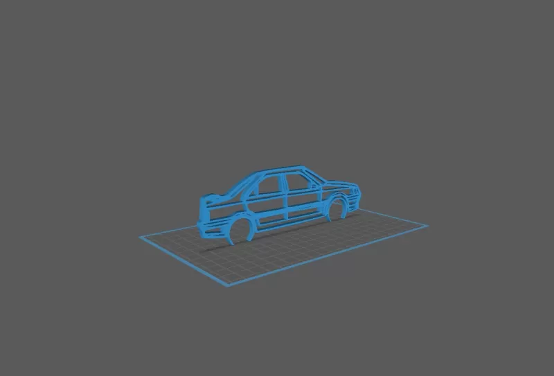 Peugeot - 405 GTI Wall Art - Model preview 1