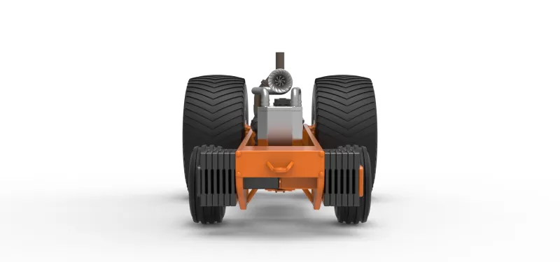 Pro Stock Pulling Tractor Base Version 2 Scale 1:25 - Model preview 5