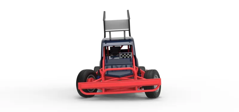 New Zealand Superstock car while turning Version 5 Scale 1:25 - Model preview 7