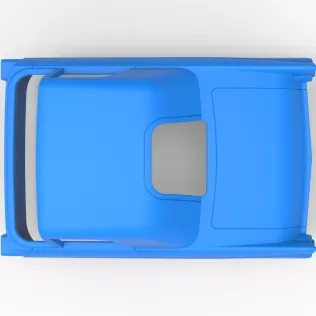 Shell of Vintage front engine dragster Version 6 Scale 1:25 - Model thumbnail 9