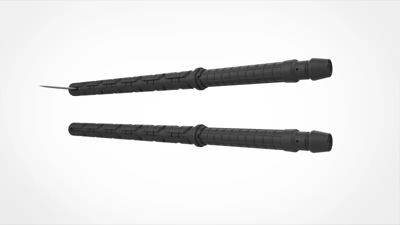 Yelena Belova Combat Batons from the Thunderbolts* 2025 - Model preview 6