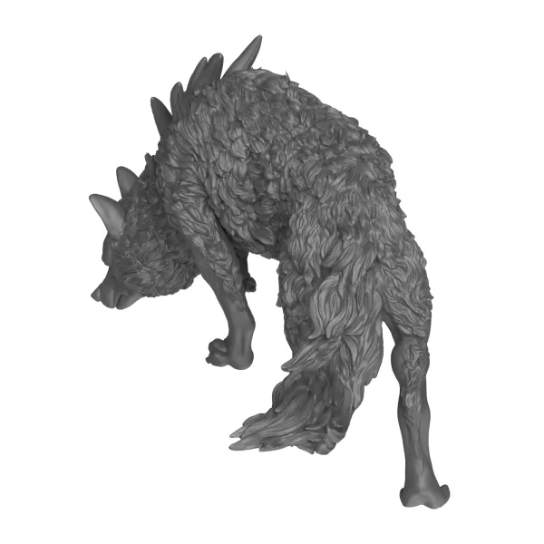 3D Printable Wild Wolf - Model preview 3