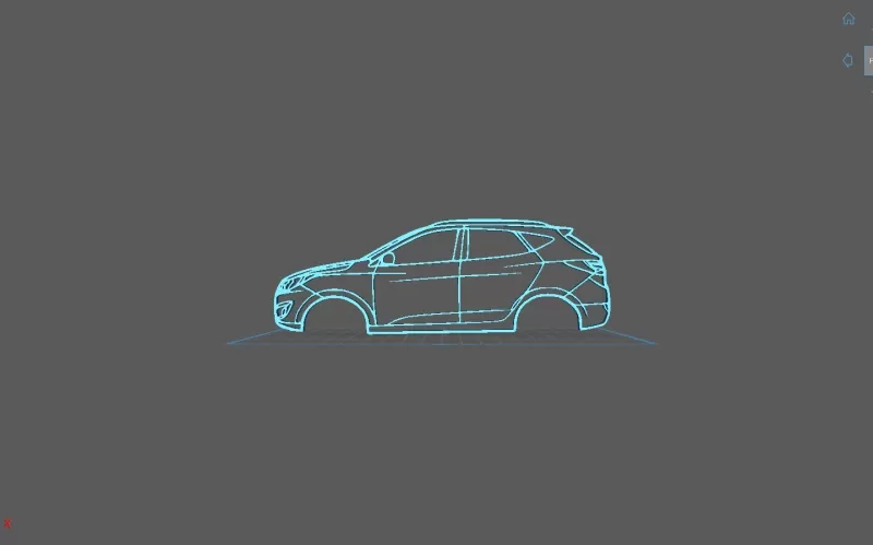Hyundai - Tucson 2010 Wall Art - Model preview 1