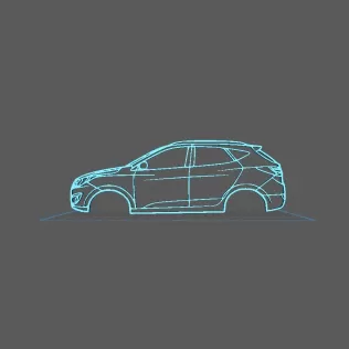 Hyundai - Tucson 2010 Wall Art
