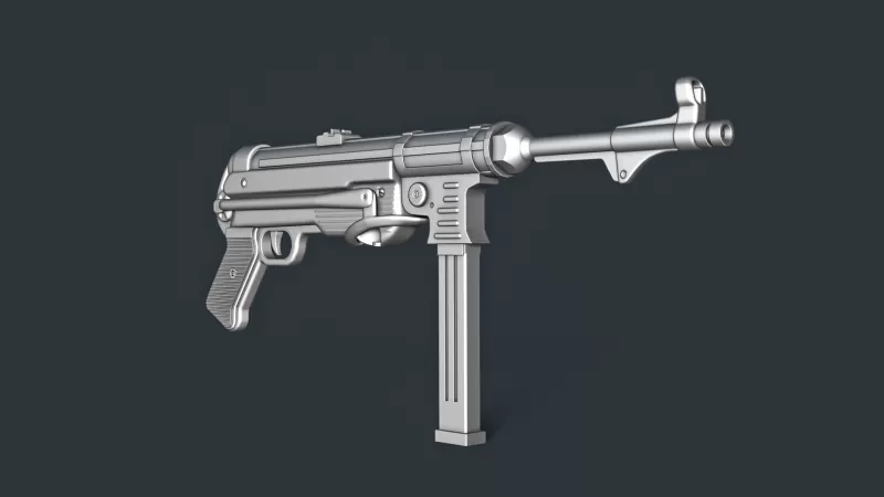 MP40 Submachine Gun RoZ - Model preview 1