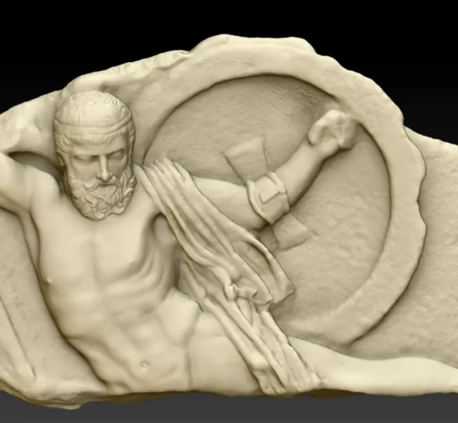 Relief of Fallen Warrior - Model preview 8