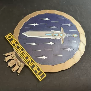 HMS Thunderchild AD01 Ship's Badge Wall Plaque - Model thumbnail 4