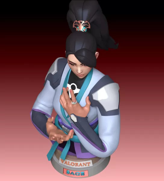 Sage Bust FanArt - Model preview 5