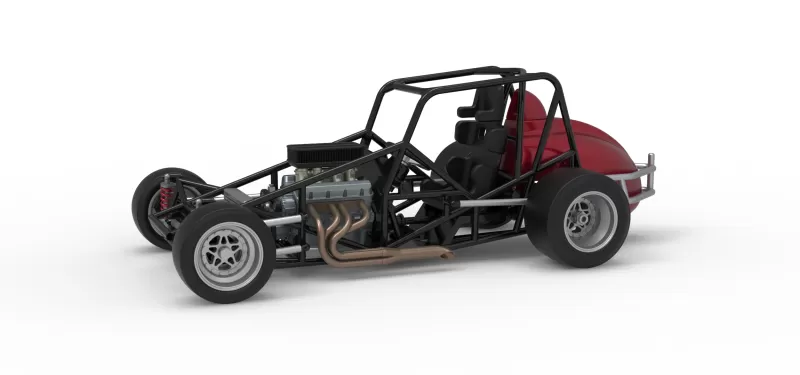 Pavement Silver Crown Car Base Version 3 Scale 1:25 - Model preview 1