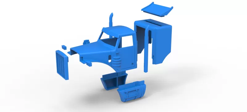 Shell of Monster Tow Truck Scale 1:25 - Model preview 14