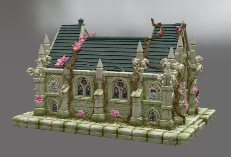 Blossom Cathedral STL File for 3D Print - Model preview 10