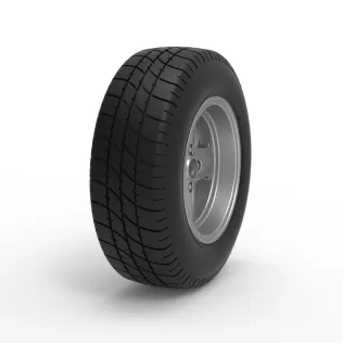 Rear wheel of BriSCA Formula 2 Stock Car Scale 1:25 - Model thumbnail 2