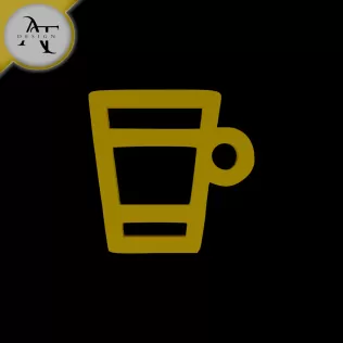 Simple Coffee Cup Symbol - 2D Art
