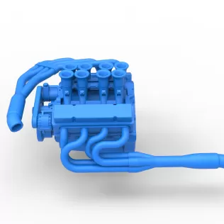Engine V8 for Supermodified race car Version 3 Scale 1:25 - Model thumbnail 9