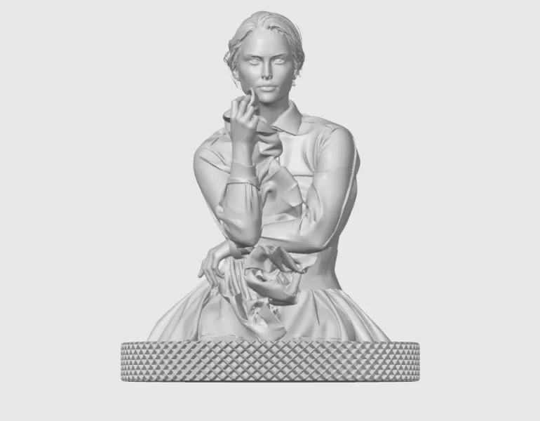 Natalie Portman 3D Bust Print - Model preview 3