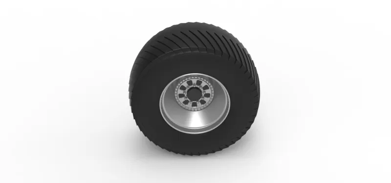 Rear wheel from Pulling tractor 4 Scale 1:25 - Model preview 6