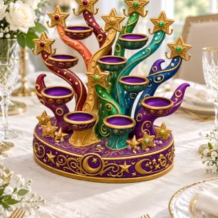 Celestial Star Tree Organizer STL File for 3D Print - Model thumbnail 3