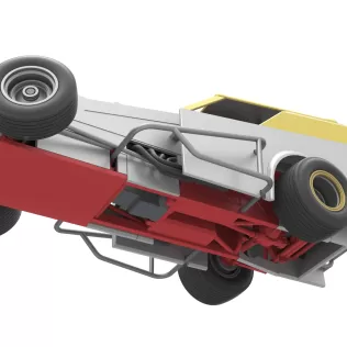 Vintage Dirt Modified stock car V7 while turning Scale 1:25 - Model thumbnail 3