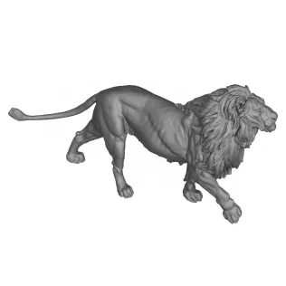 3D Printable Wild Lion - Model thumbnail 6