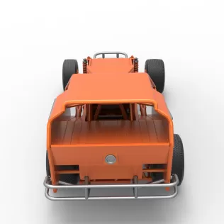 Vintage Dirt Modified stock car Version 3 Scale 1:25 - Model thumbnail 17