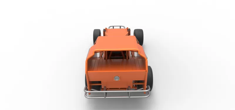 Vintage Dirt Modified stock car Version 3 Scale 1:25 - Model preview 17