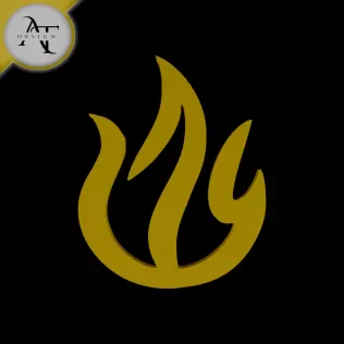 Simple Flame Symbol - 2D Art