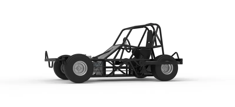 BriSCA Micro Formula 2 Stock Car Base Scale 1:16 - Model preview 2