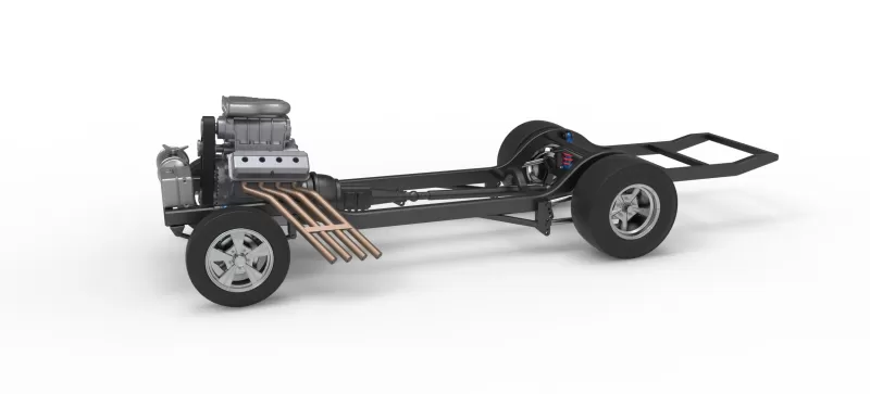 Chassis of Gasser Version 3 Scale 1:25 - Model preview 1