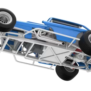 Vintage Dirt Modified stock car Version 10 Scale 1:25 - Model thumbnail 3