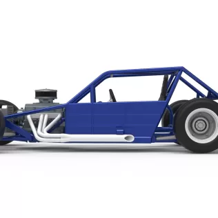 Vintage Asphalt Modified stock car Base V6 Scale 1:25 - Model thumbnail 9