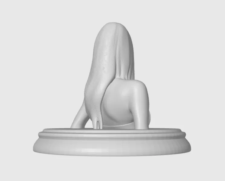 Charlize Theron 3D Bust - Model preview 7