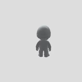 Bearded Figurine in a Black Beanie