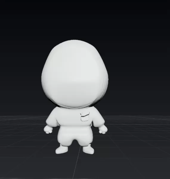 Guardia Triángulo chibi― Juego del Calamar | Fan Art coleccionab - Model preview 2