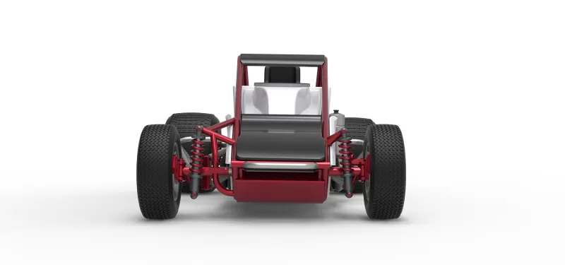 Dirt Silver Crown Car Scale 1:25 - Model preview 7