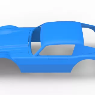 Shell of Vintage Dirt late model Race car Scale 1:25 - Model thumbnail 9
