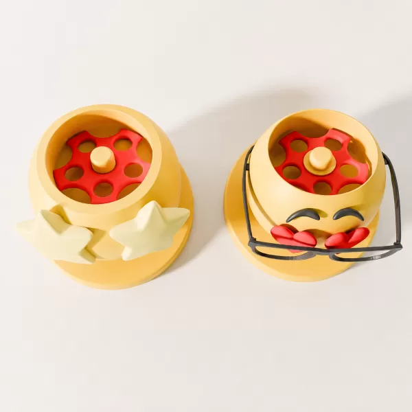 Emoji lipgloss organizer makeup holder - Model preview 5