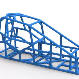 Frame of Three Quarter Midget Scale 1:25 - Model thumbnail 16