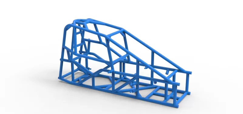Frame of Three Quarter Midget Scale 1:25 - Model preview 16