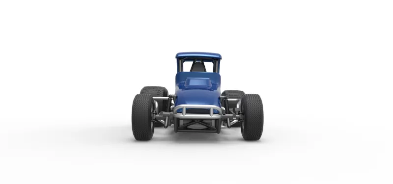 Vintage Sprint car Version 2 Scale 1:25 - Model preview 7