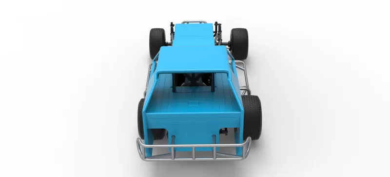 Vintage Dirt Modified stock car Version 8 Scale 1:25 - Model preview 17