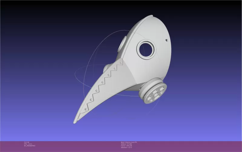 Chainsaw Man Violence Fiend Mask - Model preview 1