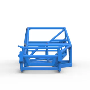 Frame of Vintage Asphalt Modified stock car V2 Scale 1:25 - Model thumbnail 5
