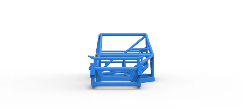 Frame of Vintage Asphalt Modified stock car V2 Scale 1:25 - Model preview 5