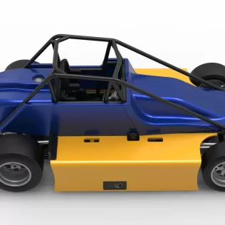 Experimental Pavement Silver Crown Car Version 2 Scale 1:25 - Model thumbnail 23