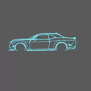 Dodge - Challenger SRT Wall Art