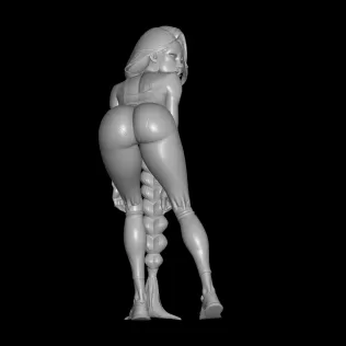 Sexy Rapunzel from Disney STL File, 3D Printing Model - Model thumbnail 2