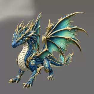 Celestial Tide Dragon STL File for 3D Print - Model thumbnail 5